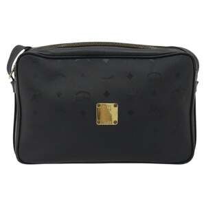 MCM Visetos Shoulder Bag Black
